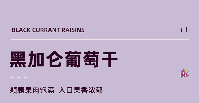 疆果果 特级黑加仑葡萄干新疆特产年货必备办公室零食