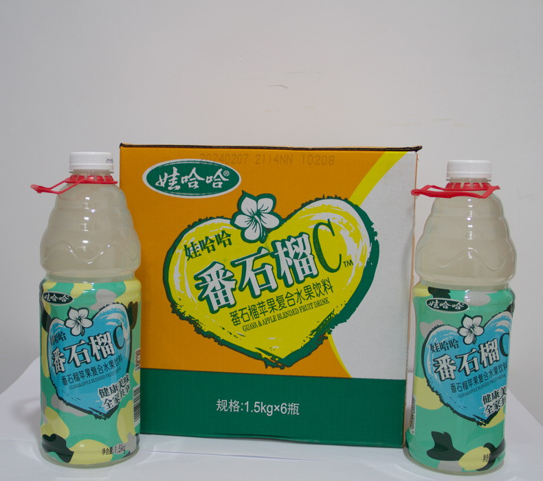 娃哈哈 番石榴C 1.5L*3瓶水果汁饮料（白/红随机发货）