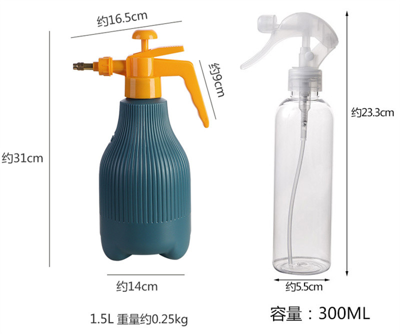 洛港 家用气压式浇花壶喷雾瓶小型洒水壶浇水壶喷雾器消毒专用高压喷壶/个