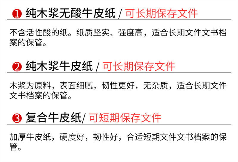 洛港  100个档案袋牛皮纸a4文件袋资料袋a3投标合同收纳/个