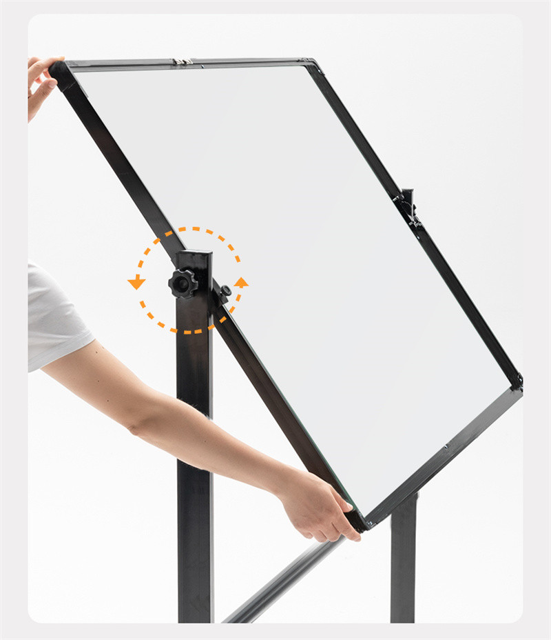 洛港 白板支架式移动家用立式挂式磁性白班小黑板可擦写黑板写字板