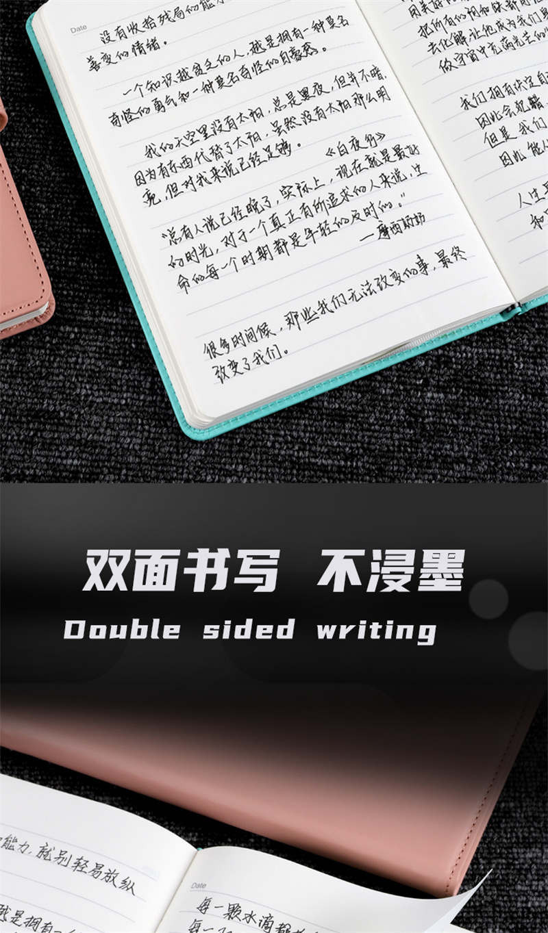 洛港  皮面磁扣A5笔记本定制可印logo封面定做工作会议记录