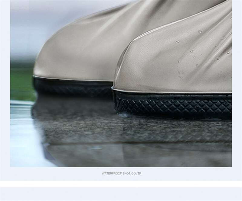 洛港 防水雨鞋套套鞋雨具防水雨鞋防滑加厚耐磨水鞋下雨鞋子防雨雨靴套