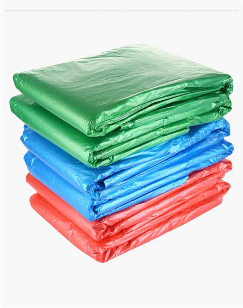 洛港 蓝色绿色垃圾袋大号加厚分类红色商用大码环卫