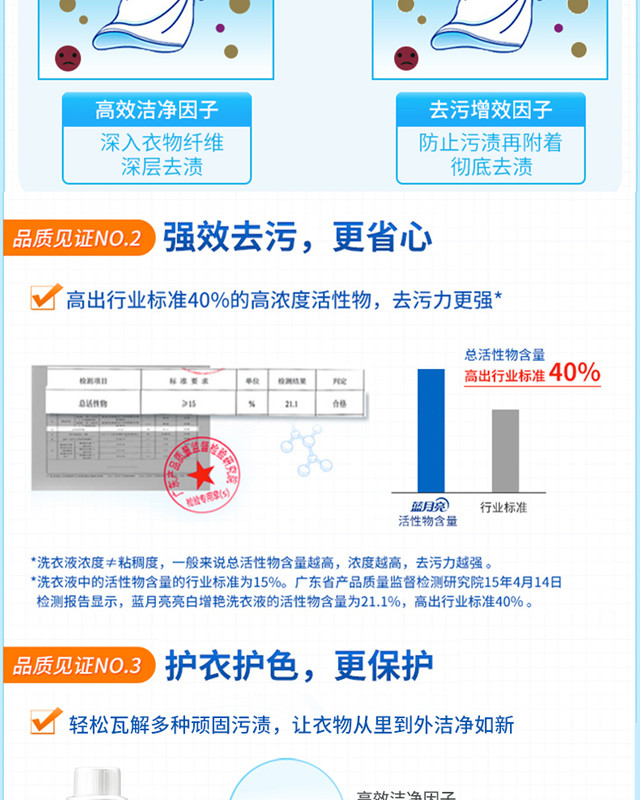 蓝月亮  8斤洗衣液+衣服柔顺剂超值套装：1kg薰衣草洁净洗衣液*2瓶 + 2kg薰衣草柔顺剂