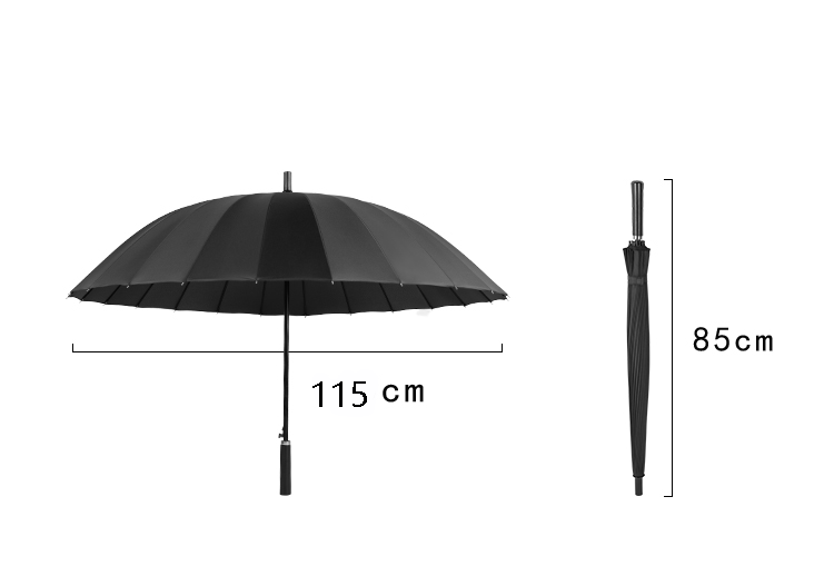 24骨长柄雨伞男女晴雨两用加大加厚学生双人特大号防晒自动定制伞
