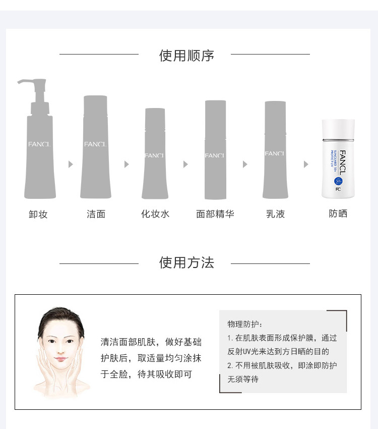 FANCL 芳珂物理防晒霜