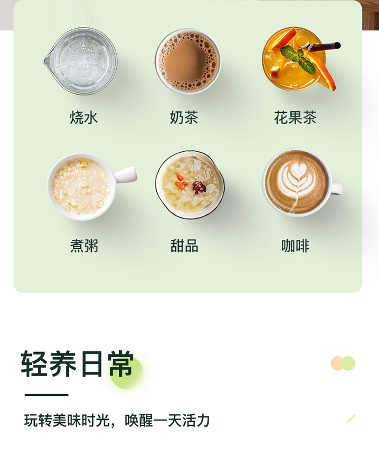 HYUNDAI  多功能养生杯花茶煮茶器QC-ZC0415A 白色