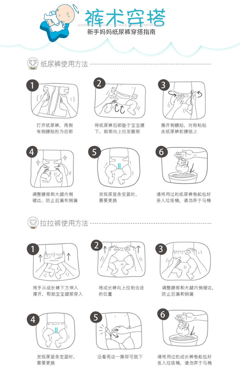 蓓儿蜜语/Beermiyu 经典铂金装系列拉拉裤（4包/箱）