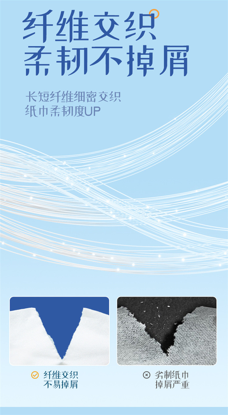  蓝漂(Lampure) LP-45190 白色抽纸(深海)