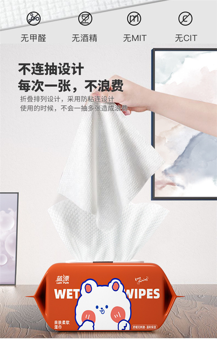  蓝漂(Lampure) LP-45435-10 亲肤湿巾