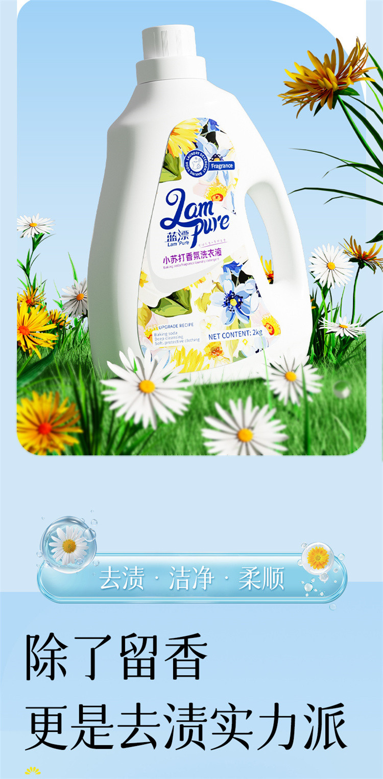  蓝漂(Lampure) 蓝漂LP-371380香氛洗衣液 2KG-2瓶装