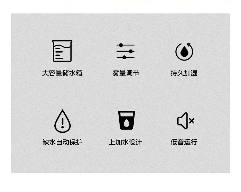 荣事达3L香薰空气加湿器净化湿润空气滋润皮肤出雾器加雾器除湿器RS-V316