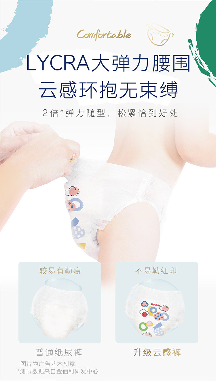 好奇/Huggies 金装成长裤 婴儿尿不湿超薄柔软超大吸力超薄透气