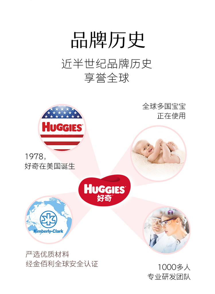 好奇/Huggies 好奇铂金装成长裤 大号婴儿尿不湿小桃裤裸感超薄透气