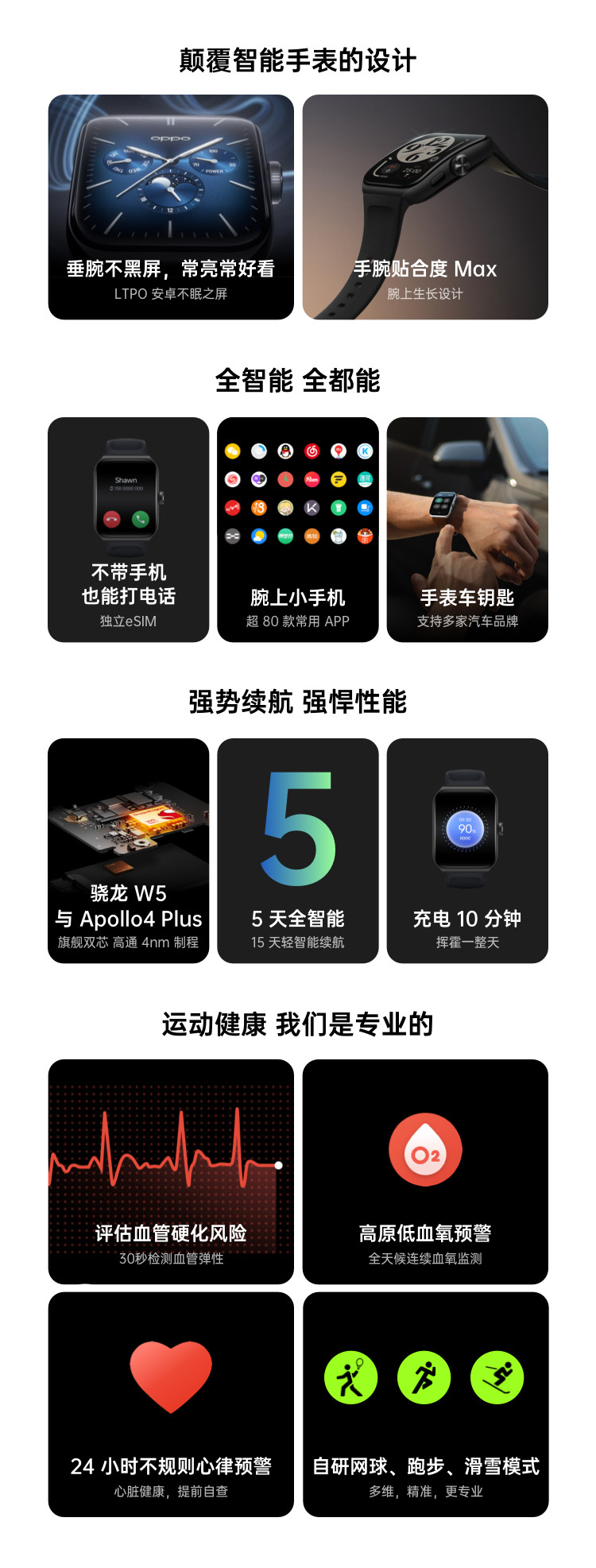 OPPO Watch 3 Pro  全智能手表 男女运动手表