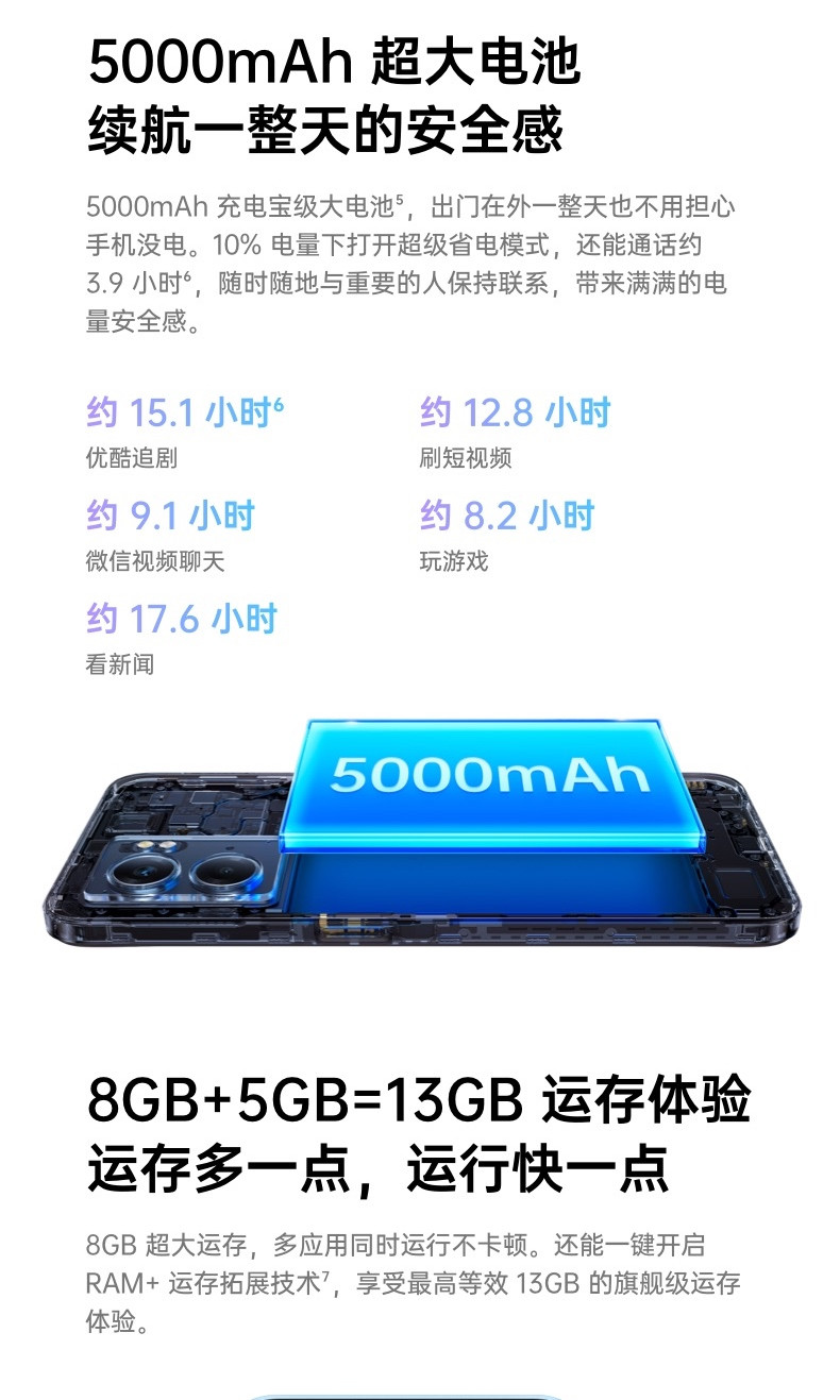 OPPO A57 双模5G 天玑810 5000mAh大电池 200%的超级音量 5G手机