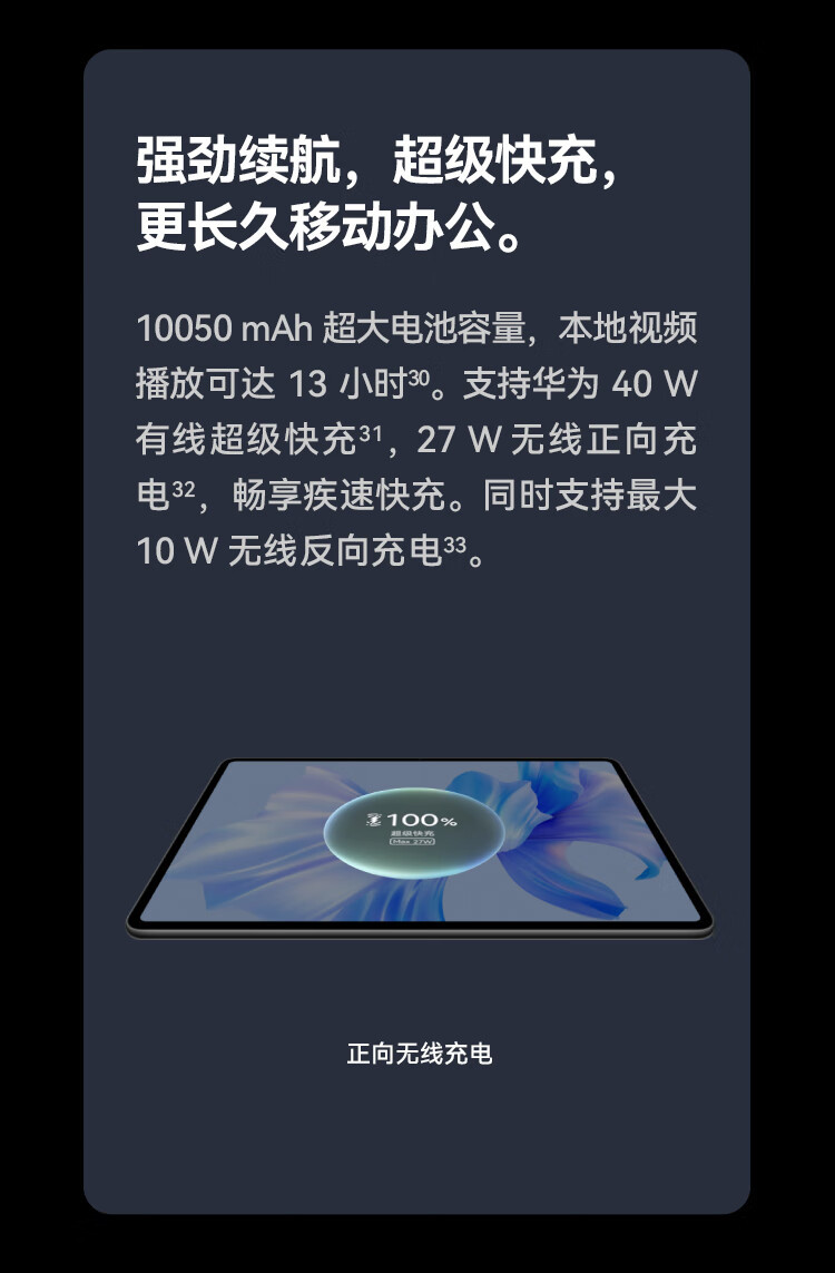 华为/HUAWEI 华为 MatePad Pro 12.6 2022款 全面屏办公平板电脑