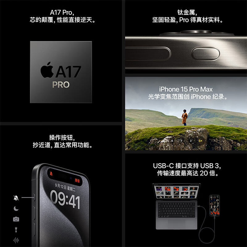 苹果/APPLE iPhone 15 pro max 手机 双卡双待 全网通5