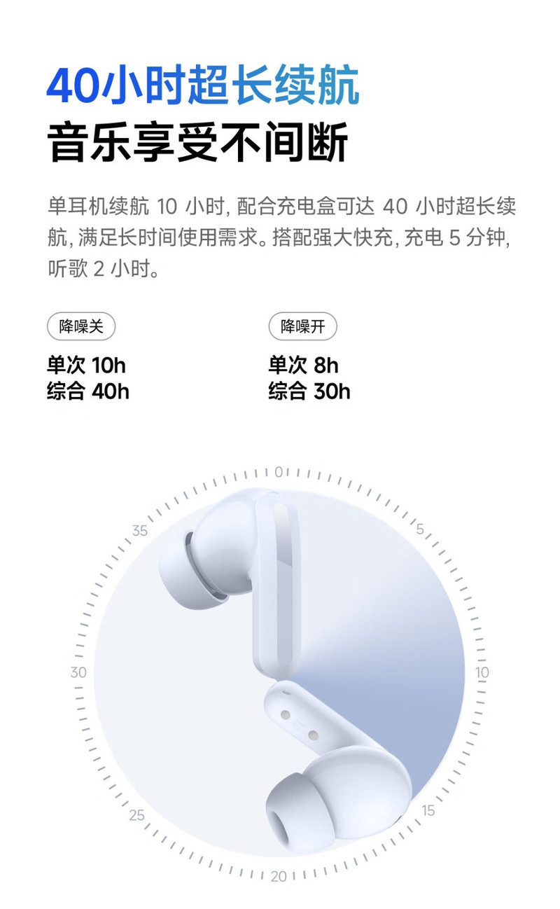 小米/MIUI Redmi Buds 5真无线蓝牙耳机