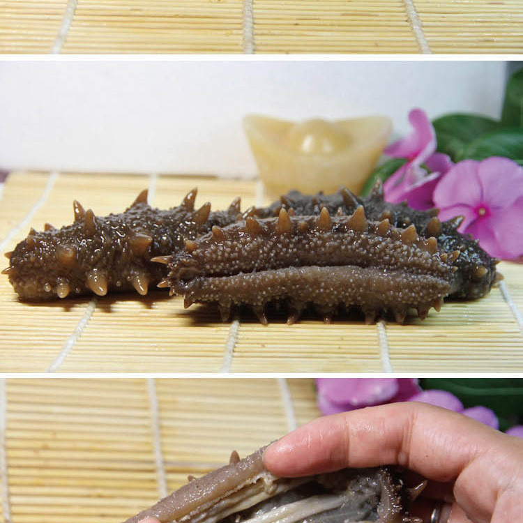 解府 长岛野生即食海参500g送即食鲍鱼500g