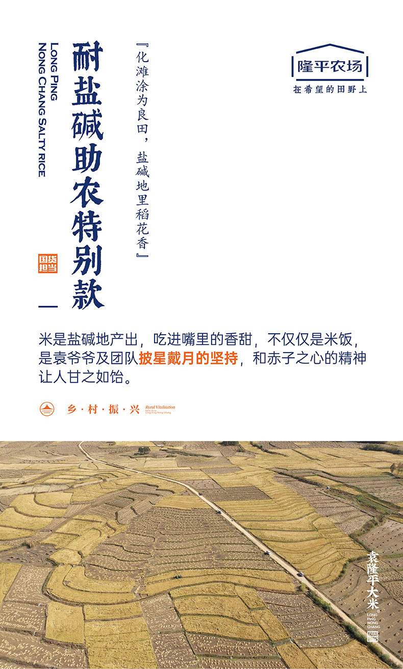 袁隆平 大米（耐盐碱助农特别款） 2.5公斤/袋