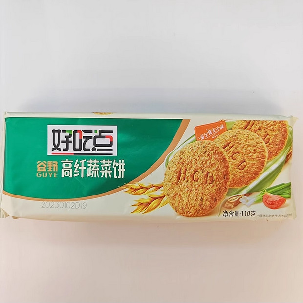 达利园 好吃点高纤粗粮饼110g*4袋 消化饼膳食纤维代餐饼干