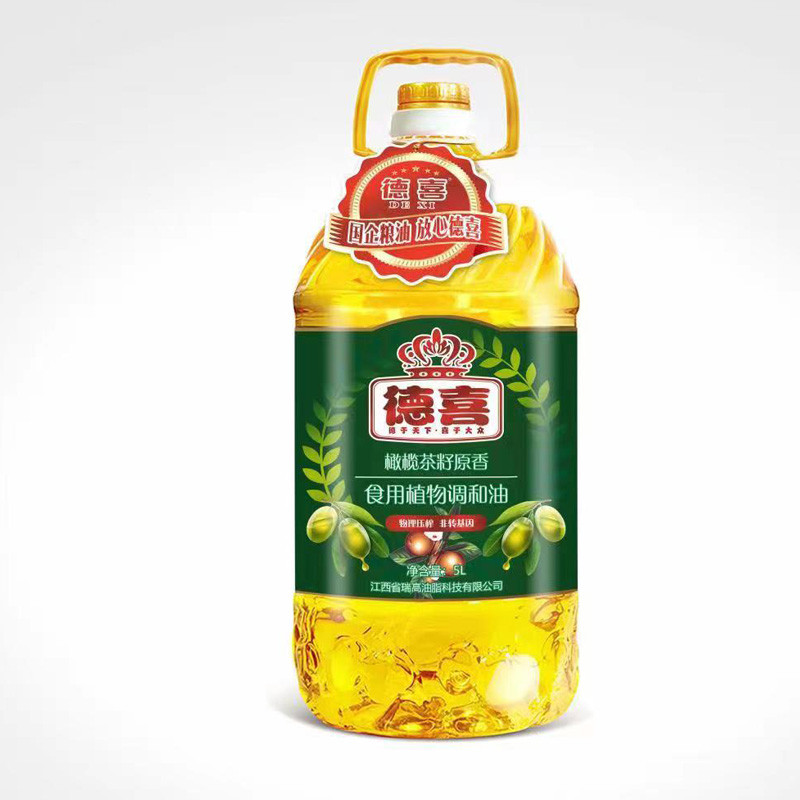 德喜 橄榄茶籽原香食用植物调和油5L礼盒装