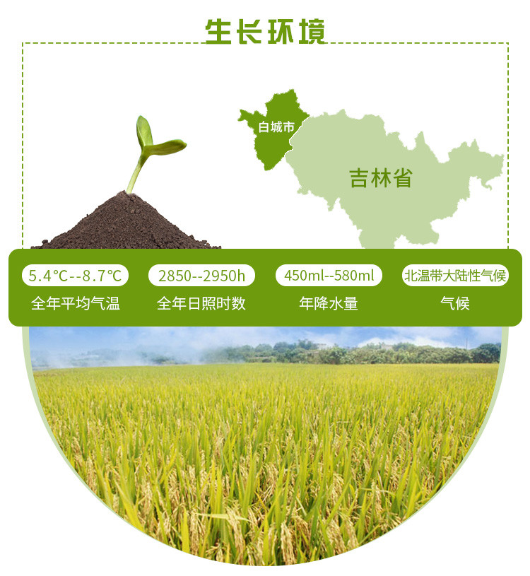 【大米】 通榆县满榆东北大米 东北杂粮 稻花香大米 2.5kg 包邮