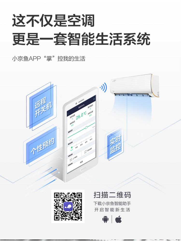 美的（Midea）1.5匹新一级能效变频冷暖挂式空调防直吹大风口i青春KFR-35GW/N8XHB1