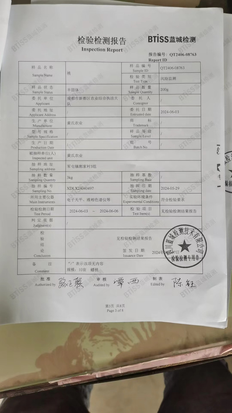 农家自产 【新都邮政甄选】新都区军屯镇郭家村优质苹果桃 2.5公斤