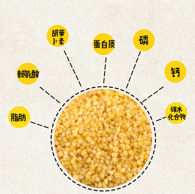 泥河湾 有机黄小米2.5kg养生粥 杂粮农家小米吃的 粮食小米粥