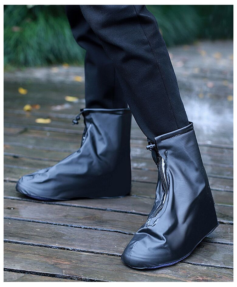 浪莎 加厚防滑PVC防水鞋套男女通用旅行防污防雨鞋套成人儿童鞋