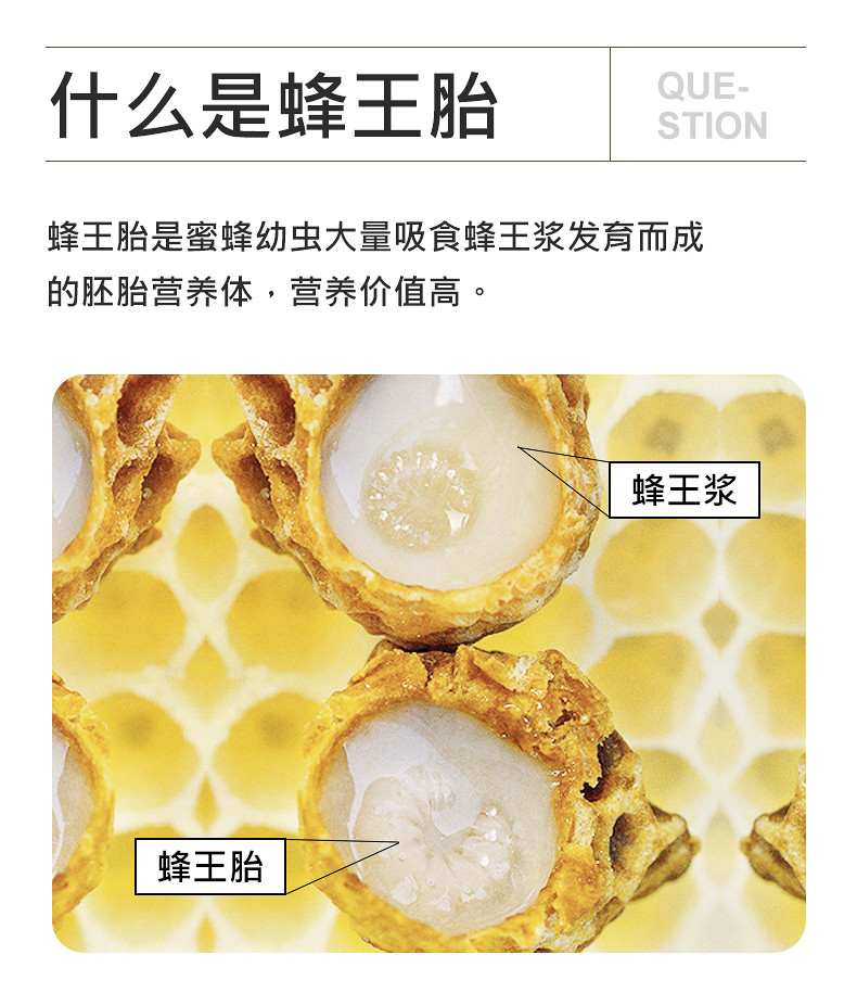 张太和 蜂王胎蜂蛹冻干片(0.6g*60片) 滋补营养食品