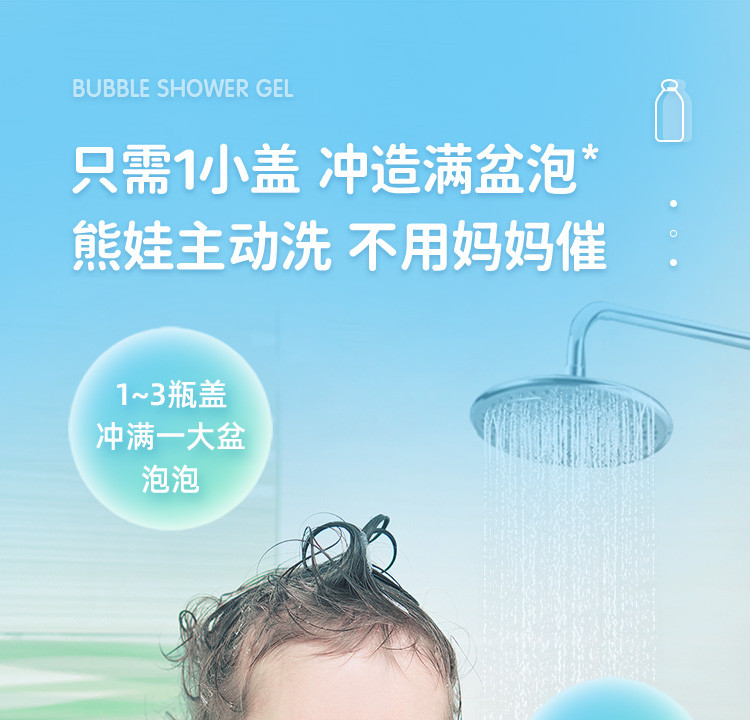 【罗湖馆】海龟爸爸儿童沐浴露婴儿专用氨基酸沐浴乳宝宝滋润泡泡