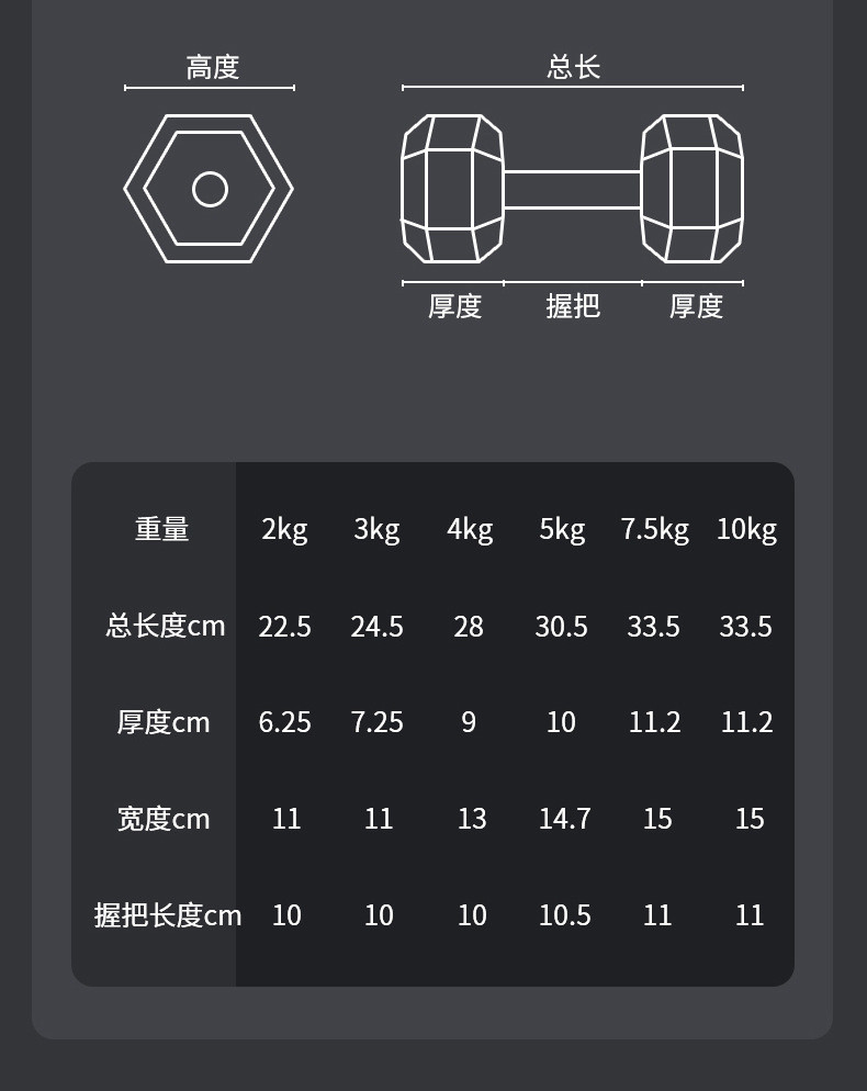 特泽瓦/TEZEWA 六角哑铃多功能家用健身器材男士女士练臂肌