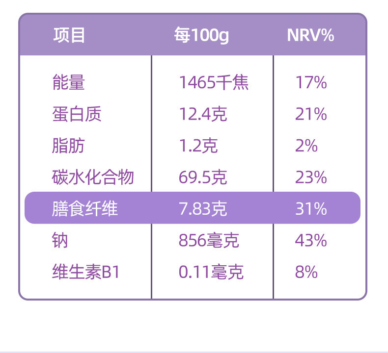 香思里 紫薯挂面150g*10袋包邮