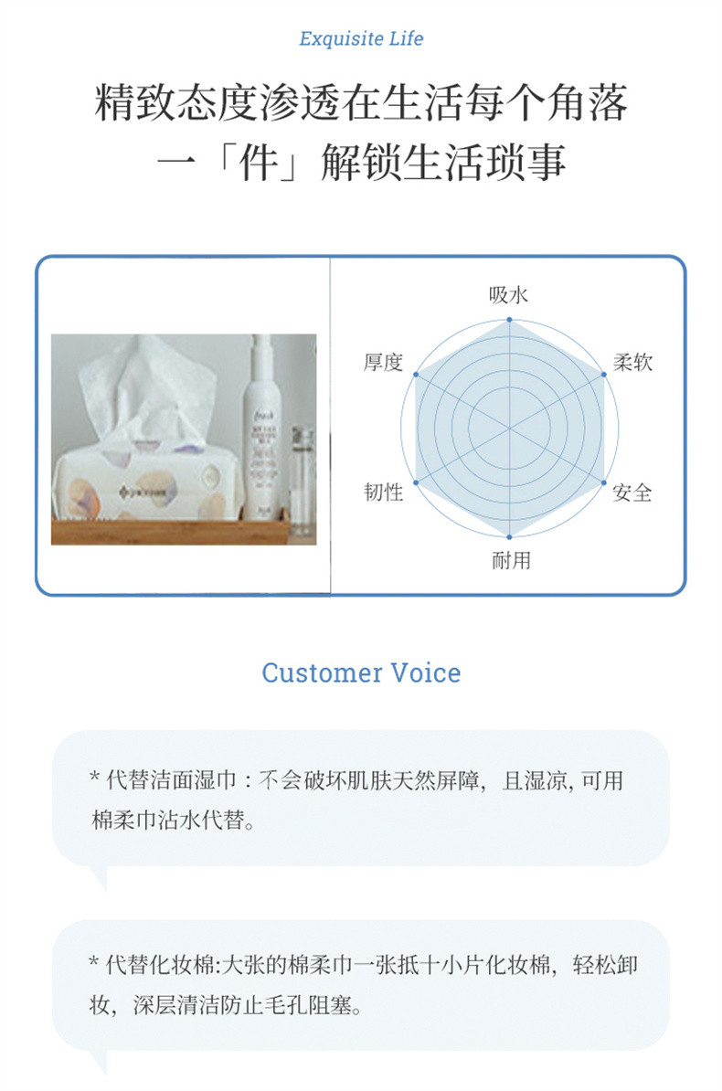 洁丽雅 一次性洗脸巾