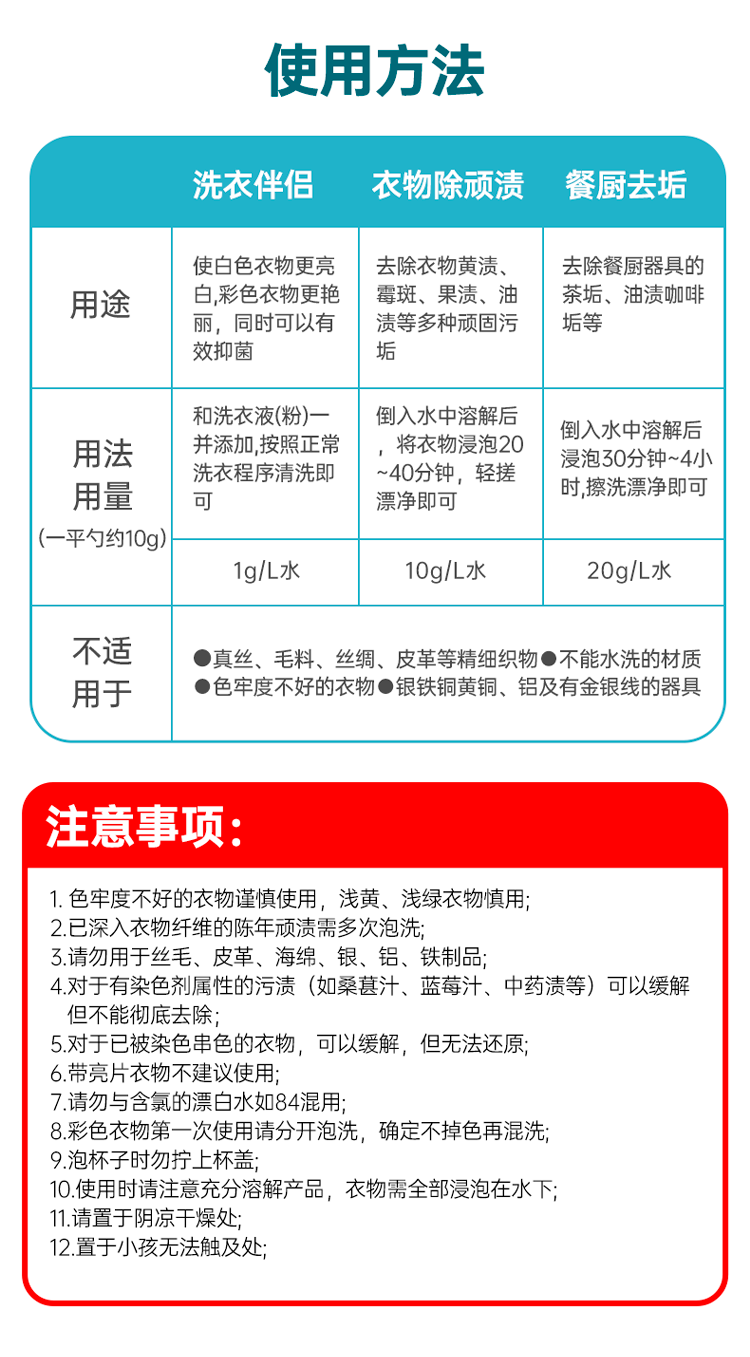 净狮  第三代彩漂爆炸盐