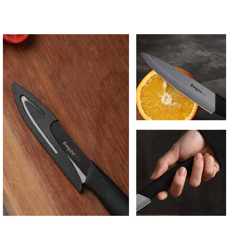 拜格 陶瓷刀4英寸黑刃刀BD8022