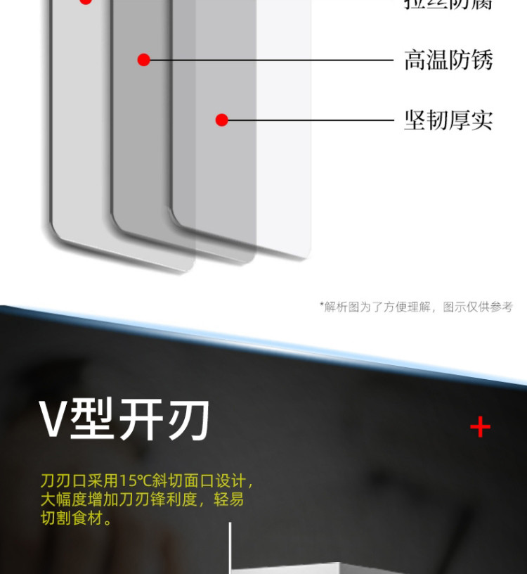 愉家 大马士革纹厨师刀日式切肉切菜刀K176