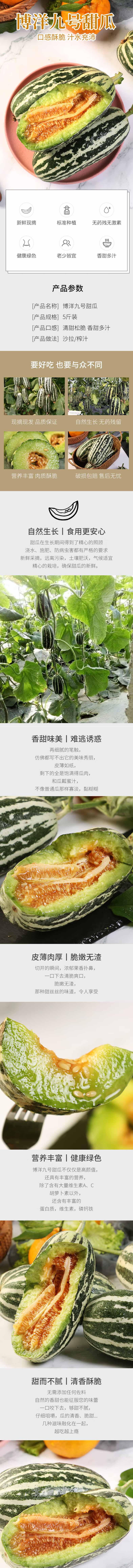 家佳惠 【领券立减】头茬博洋羊角蜜甜瓜3斤装，现摘现发