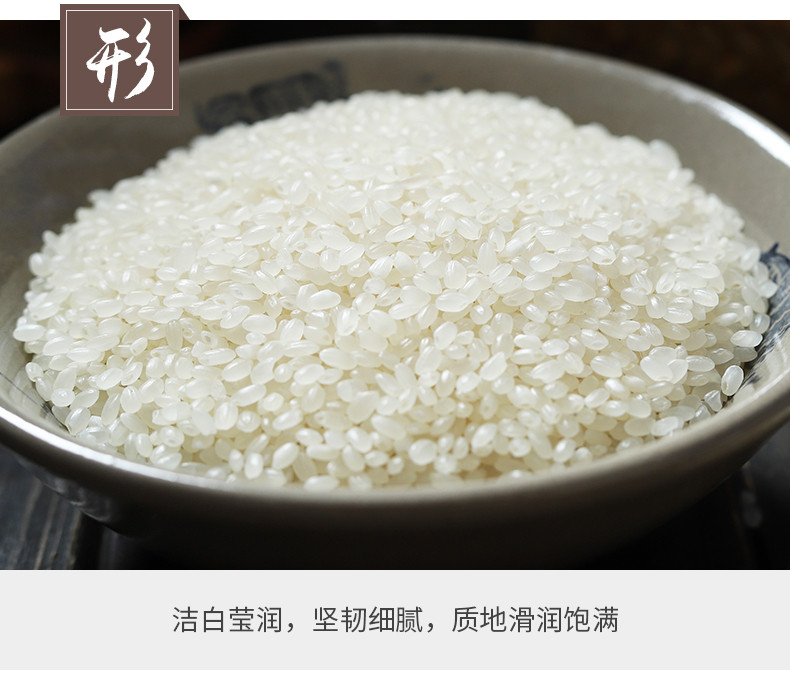 万年贡 北国寒野香米 5kg东北大米 黑土寒地香米 圆粒珍珠米