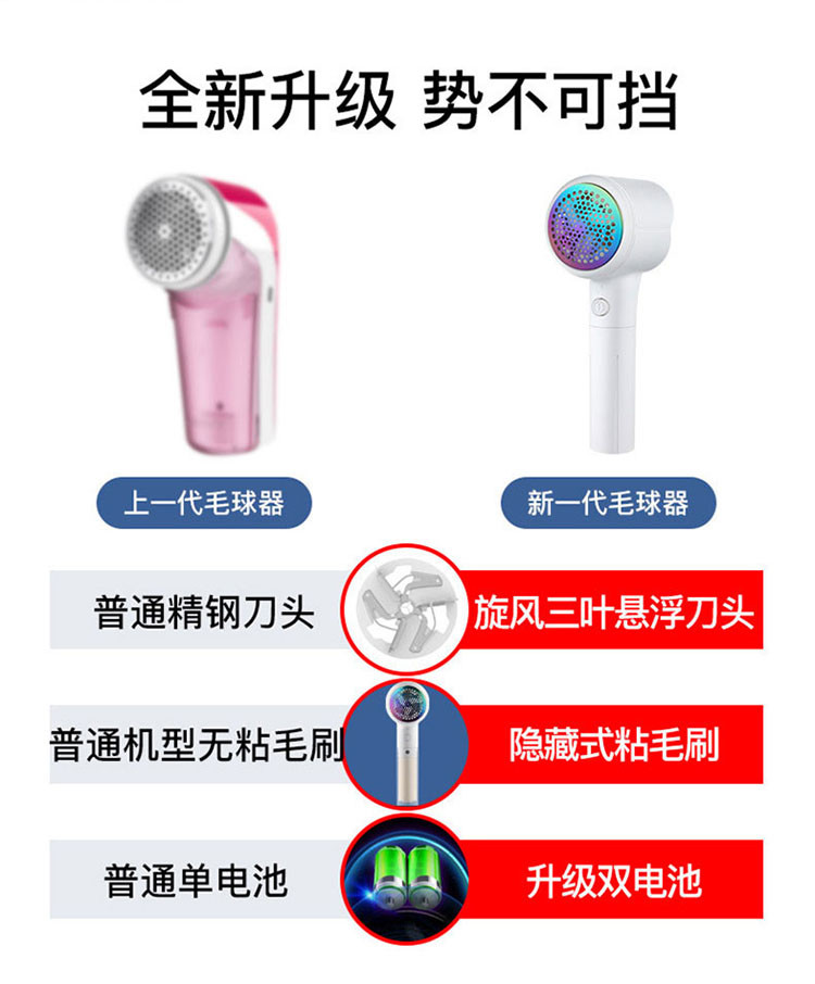 上亨 SHZH-028毛球修剪器充电式家用粘毛器