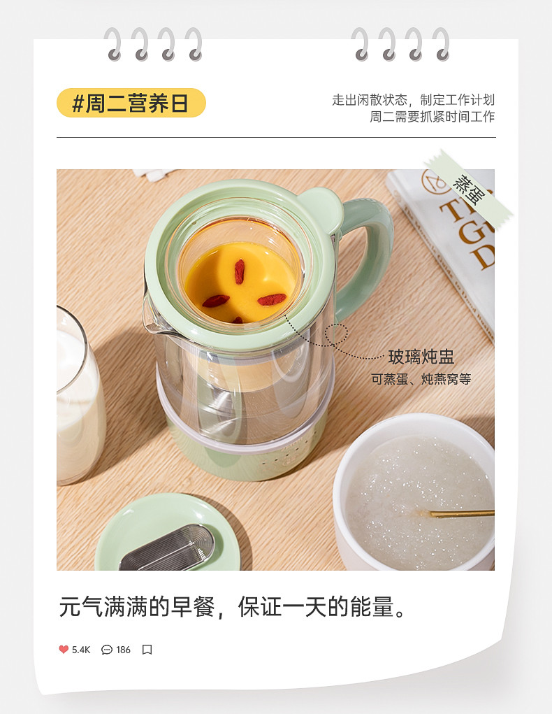 ZMOR 养生壶家用多功能办公室小型mini煮茶器迷你烧水壶花茶壶全自动蒸煮炖多功能R10