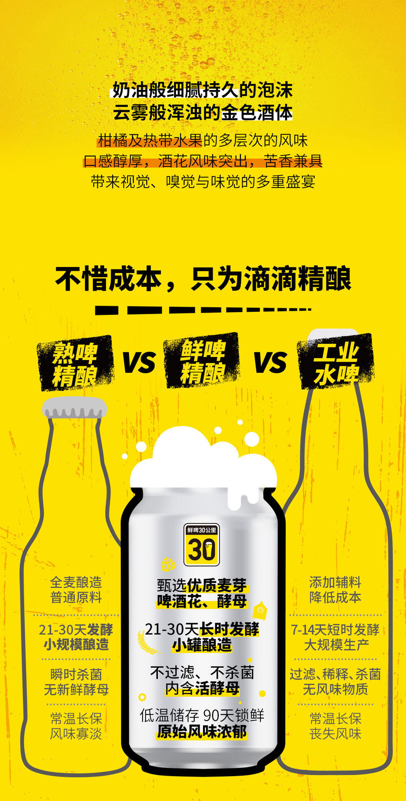  鲜啤30公里  美式IPA500ML12罐装 无菌灌装技术 冷藏锁鲜90天