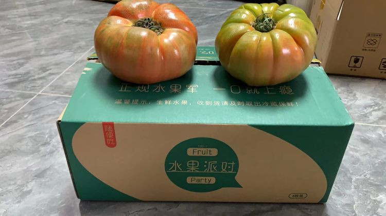  赢荔 云南通海 狮子头西红柿2.5公斤礼盒6颗装  单果400g左右