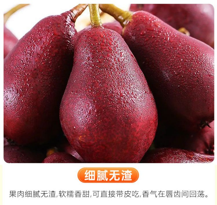 食欲跳动 陕西红啤梨 4.5斤大果托盘装（约12枚内） 原产地采摘直发