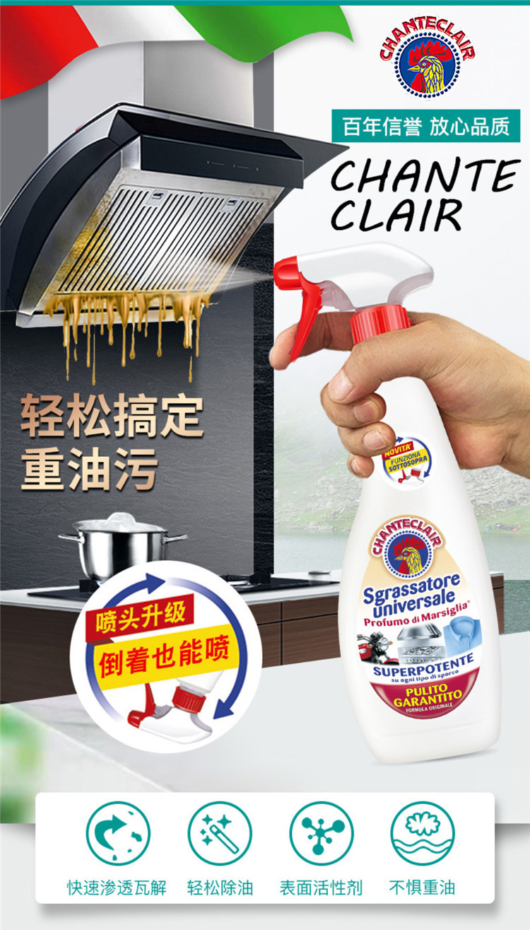 大公鸡管家/CHANTECLAIR 多能去污清洁剂（经典）600ml*2瓶