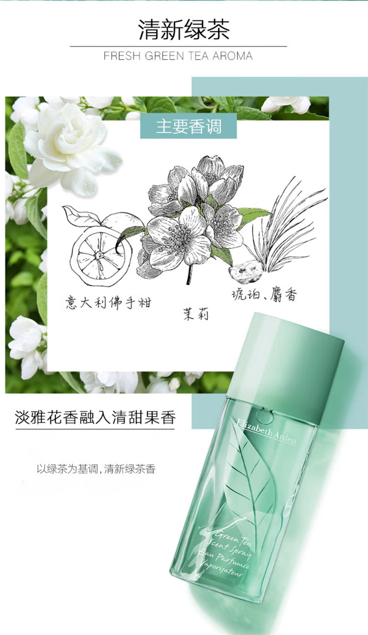 伊丽莎白雅顿/ElizabethArden 伊丽莎白雅顿绿茶清新二件套（配礼袋）30ml